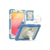 Mey İthalat®   iPad 5 Air 9.7 Kılıf Strap New Tablet Kapak - Mavi