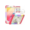 Mey İthalat®   iPad 5 Air 9.7 Kılıf Tablet Rainbow Kapak - Kırmızı
