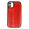Mey İthalat®   iPhone 11 Kılıf Flip Cover - Kırmızı