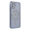 Mey İthalat®   iPhone 11 Kılıf Joke Simli Magneticsafe Kılıf - Mavi