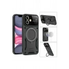 Mey İthalat®   iPhone 11 Kılıf Joy Lens Standlı Kapak - Mor