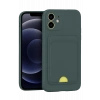 Mey İthalat®   iPhone 11 Kılıf Kelvin Kartvizitli Silikon - Koyu Yeşil