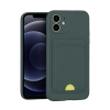 Mey İthalat®   iPhone 11 Kılıf Kelvin Kartvizitli Silikon - Koyu Yeşil