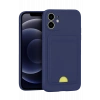 Mey İthalat®   iPhone 11 Kılıf Kelvin Kartvizitli Silikon - Lacivert