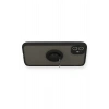 Mey İthalat®   iPhone 11 Kılıf Montreal Yüzüklü Silikon Kapak - Siyah