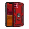 Mey İthalat®   iPhone 11 Kılıf Sofya Yüzüklü Silikon Kapak - Kırmızı