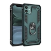Mey İthalat®   iPhone 11 Kılıf Sofya Yüzüklü Silikon Kapak - Yeşil