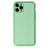 Mey İthalat®   iPhone 11 Pro Kılıf Coco Deri Silikon Kapak - Açık Yeşil