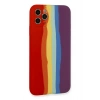 Mey İthalat®   iPhone 11 Pro Kılıf Ebruli Lansman Silikon - Kırmızı-Mor