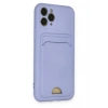 Mey İthalat®   iPhone 11 Pro Kılıf Kelvin Kartvizitli Silikon - Lila