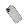 Mey İthalat®   iPhone 11 Pro Kılıf  Lensli Silikon - Açık Mavi