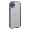 Mey İthalat®   iPhone 11 Pro Kılıf  Lensli Silikon - Mor