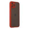 Mey İthalat®   iPhone 11 Pro Kılıf Montreal Silikon Kapak - Kırmızı