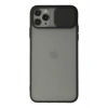 Mey İthalat®   iPhone 11 Pro Kılıf Palm Buzlu Kamera Sürgülü Silikon - Siyah
