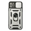 Mey İthalat®   iPhone 11 Pro Kılıf Pars Lens Yüzüklü Silikon - Gümüş