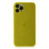 Mey İthalat®   iPhone 11 Pro Kılıf PP Ultra İnce Kapak - Sarı