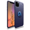 Mey İthalat®   iPhone 11 Pro Kılıf Range Yüzüklü Silikon - Mavi