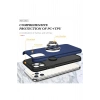 Mey İthalat®   iPhone 11 Pro Max Kılıf Elit Yüzüklü Kapak - Lacivert