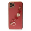 Mey İthalat®   iPhone 11 Pro Max Kılıf Esila Silikon - Kırmızı