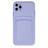 Mey İthalat®   iPhone 11 Pro Max Kılıf Kelvin Kartvizitli Silikon - Lila