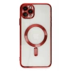 Mey İthalat®   iPhone 11 Pro Max Kılıf Kross Magneticsafe Kapak - Kırmızı