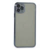 Mey İthalat®   iPhone 11 Pro Max Kılıf  Lensli Silikon - Açık Mavi