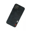 Mey İthalat®   iPhone 11 Pro Max Kılıf Loop Deri Silikon - Lacivert