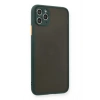 Mey İthalat®   iPhone 11 Pro Max Kılıf Montreal Silikon Kapak - Yeşil