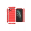 Mey İthalat®   iPhone 11 Pro Max Kılıf Optimum Silikon - Kırmızı