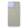 Mey İthalat®   iPhone 11 Pro Max Kılıf Palm Buzlu Kamera Sürgülü Silikon - Lila