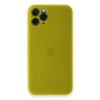 Mey İthalat®   iPhone 11 Pro Max Kılıf PP Ultra İnce Kapak - Sarı