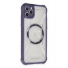 Mey İthalat®   iPhone 11 Pro Max Kılıf Prag Magneticsafe Kapak - Derin Mor