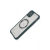 Mey İthalat®   iPhone 11 Pro Max Kılıf Prag Magneticsafe Kapak - Koyu Yeşil