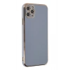Mey İthalat®   iPhone 11 Pro Max Kılıf Volet Silikon - Mavi