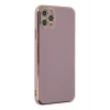Mey İthalat®   iPhone 11 Pro Max Kılıf Volet Silikon - Mor