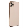 Mey İthalat®   iPhone 11 Pro Max Kılıf Volet Silikon - Pembe