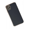 Mey İthalat®   iPhone 11 Pro Max Kılıf Volet Silikon - Siyah