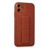 Mey İthalat®   iPhone 12 Kılıf Coco Deri Standlı Kapak - Fuşya