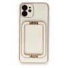 Mey İthalat®   iPhone 12 Kılıf Coco Elit Kapak - Beyaz