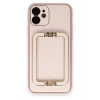 Mey İthalat®   iPhone 12 Kılıf Coco Elit Kapak - Pudra