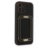 Mey İthalat®   iPhone 12 Kılıf Coco Elit Kapak - Siyah