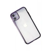 Mey İthalat®   iPhone 12 Kılıf Element Silikon - Mor