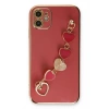 Mey İthalat®   iPhone 12 Kılıf Esila Silikon - Kırmızı