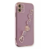 Mey İthalat®   iPhone 12 Kılıf Esila Silikon - Mor