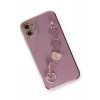 Mey İthalat®   iPhone 12 Kılıf Esila Silikon - Mor
