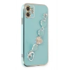 Mey İthalat®   iPhone 12 Kılıf Esila Silikon - Su Yeşili
