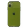 Mey İthalat®   iPhone 12 Kılıf Fly Lens Silikon - Yeşil
