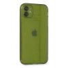 Mey İthalat®   iPhone 12 Kılıf Fly Lens Silikon - Yeşil