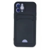 Mey İthalat®   iPhone 12 Kılıf Kelvin Kartvizitli Silikon - Lacivert
