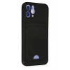 Mey İthalat®   iPhone 12 Kılıf Kelvin Kartvizitli Silikon - Siyah